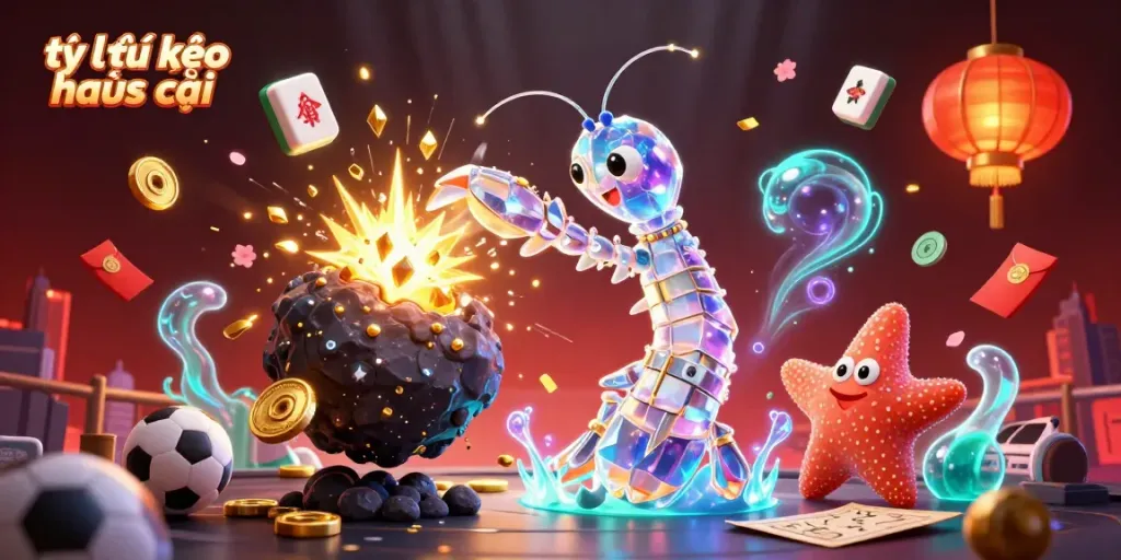 Engage with tỷ lệ kèo nhà cái through a dynamic, colorful illustration showcasing sports betting action