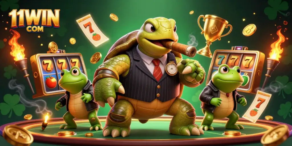Experience the excitement of winning with 11WIN COM in this dynamic casino scene.
