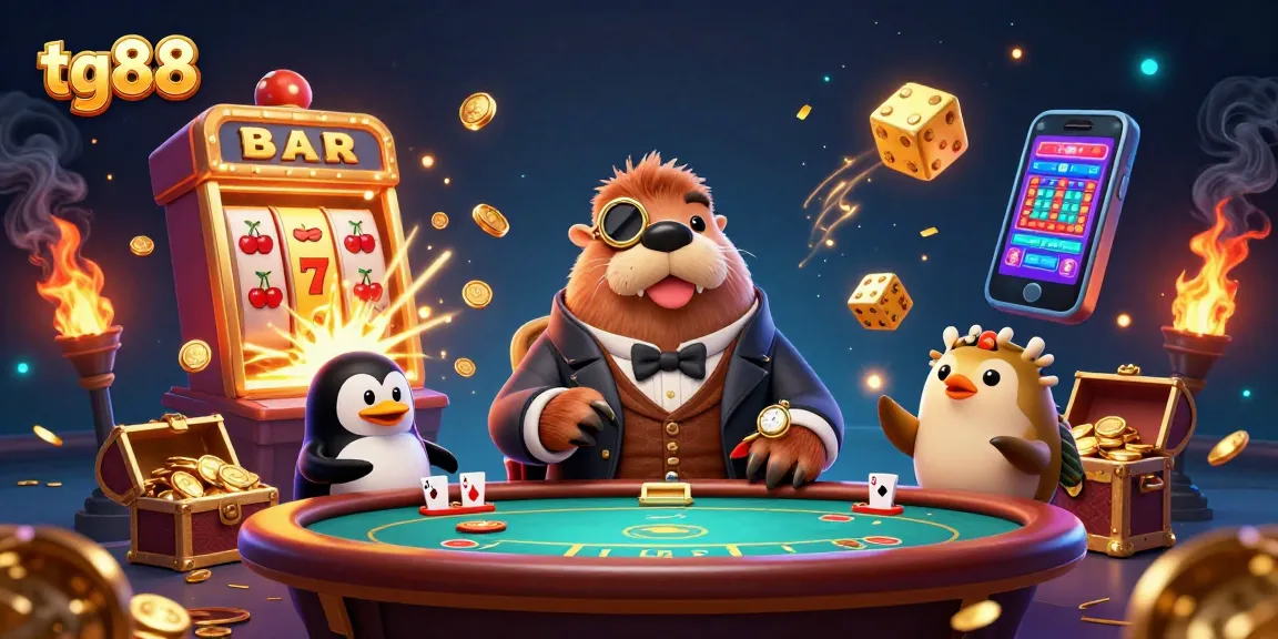 Experience exciting gameplay at tg88 with a jolly walrus dealer and a bluffing pufferfish.