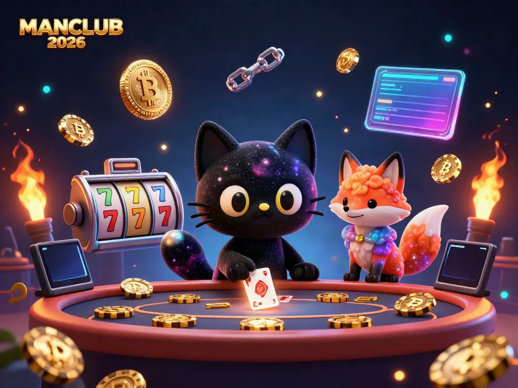 Join the excitement at MANCLUB 2026, where players engage with stunning slot machines and cosmic visuals.