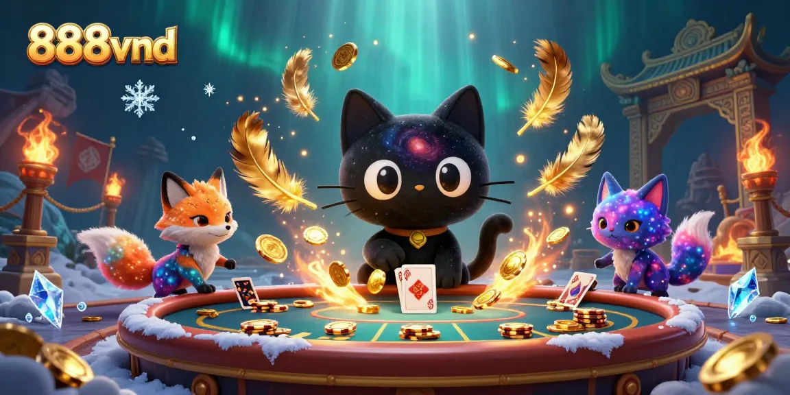 Experience the excitement of 888vnd, where cosmic themes meet thrilling casino features and captivating characters.