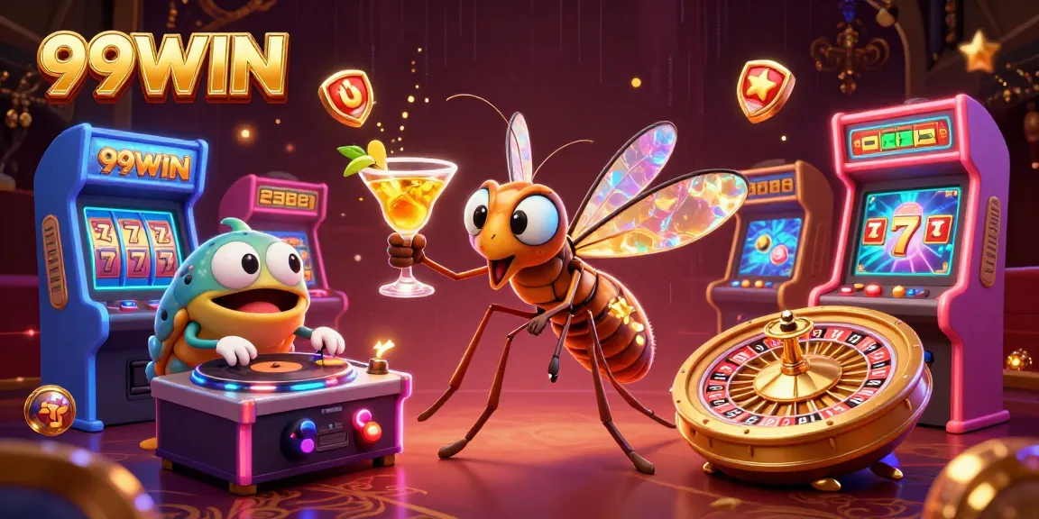 Experience the thrill of casino gaming with 99WIN's dynamic characters and vibrant atmosphere.