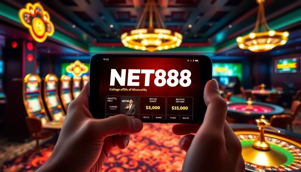 Engage with the NET88 app to enjoy thrilling online gambling experiences, featuring interactive casino games.