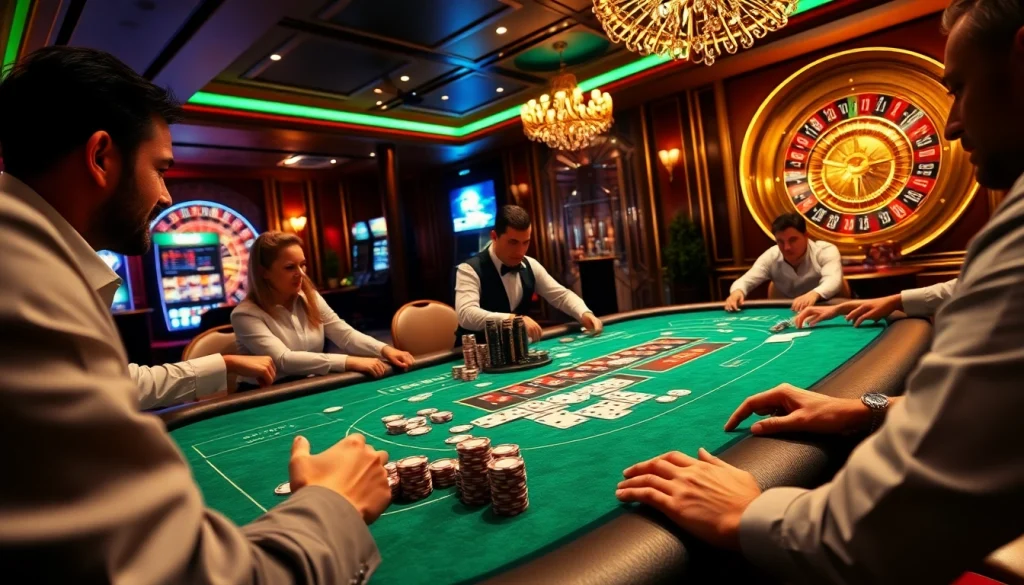 Players enjoy thrilling games at https://xx88.me.uk, showcasing luxury casino elements.