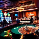 Experience the excitement of CM88 with vibrant casino visuals showcasing roulette and slot machines.