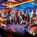 Thabet's vibrant casino environment showcasing players enjoying poker and slot machines.