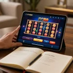 Engaging moment at SC88's online casino app on a cozy home setup.