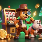 Engage with go9968's thrilling poker action featuring a detective and bulldog in search of treasure.