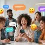 Creating engaging conversations with crushon AI avatars in a vibrant digital chat space.