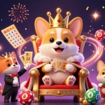 Embrace the excitement of 777x with colorful lottery elements and our royal corgi theme.