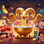 Experience thrilling gameplay at vipwin with our vibrant casino illustrated scene.