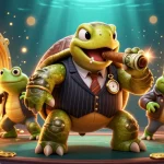 Experience thrilling gameplay at o8 with a lively casino scene featuring vibrant characters and enchanting visuals.