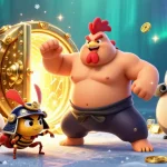 Engage with thrilling gameplay at link sunwin as characters celebrate casino riches in a vibrant 3D scene.