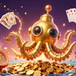Experience thrilling gameplay at 58win's vibrant casino with golden coins and sparkling gems.