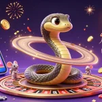 Experience j188's vibrant casino scene with astronaut mice betting on the Saturn roulette wheel and cosmic dealer.